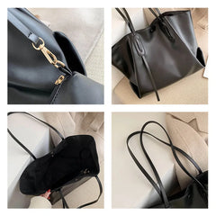 Large-Capacity Women Casual Canvas Shoulder Bag