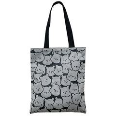 Large Capacity Women Canvas Shoulder Bags Bear Female Shopper Shopping Bag