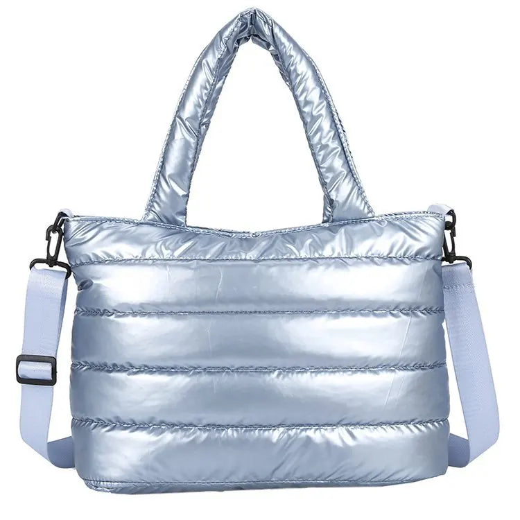 Large Capacity Women Shoulder Bag Down Cotton Tote Bag