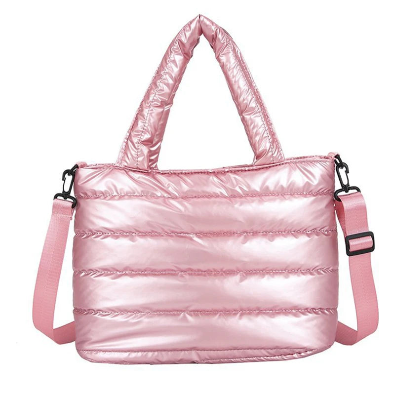 Large Capacity Women Shoulder Bag Down Cotton Tote Bag