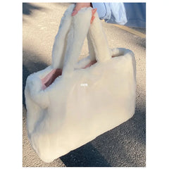 Large Capacity Women Handbag Tote Bag High-Capacity Plush Bag