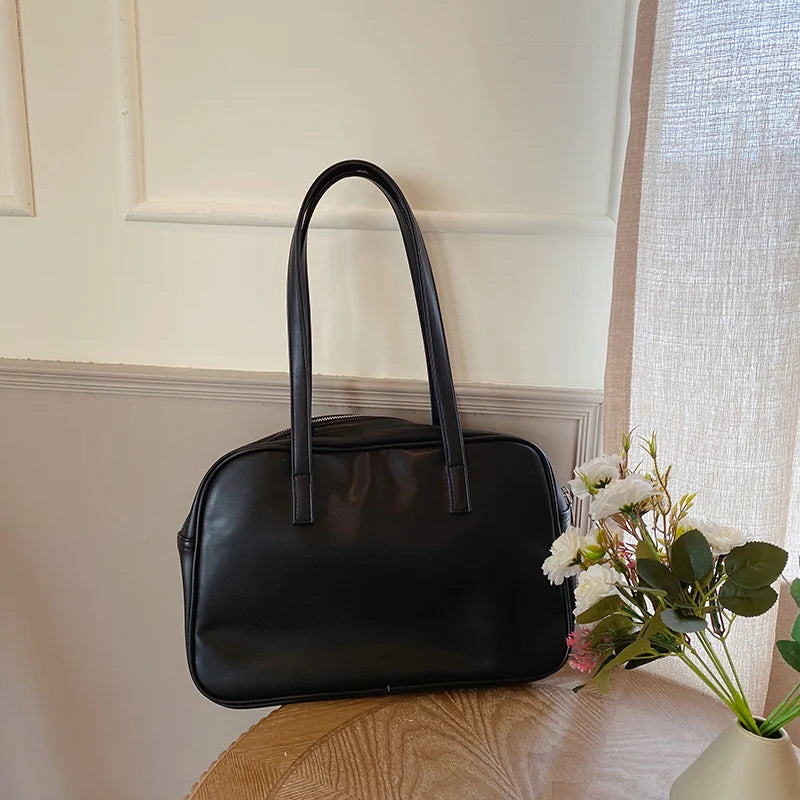 Large Capacity Soft PU Leather Shoulder Bag for Women