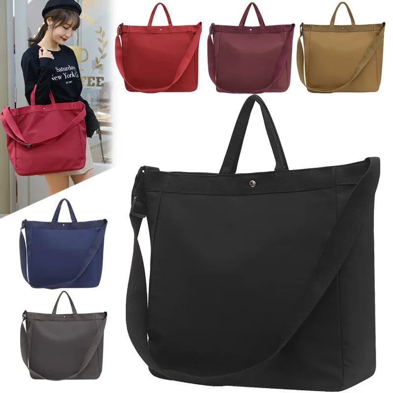 Large Capacity Nylon Crossbody Tote Handbag