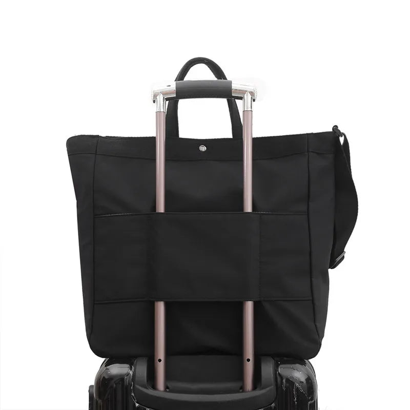 Large Capacity Nylon Crossbody Tote Handbag