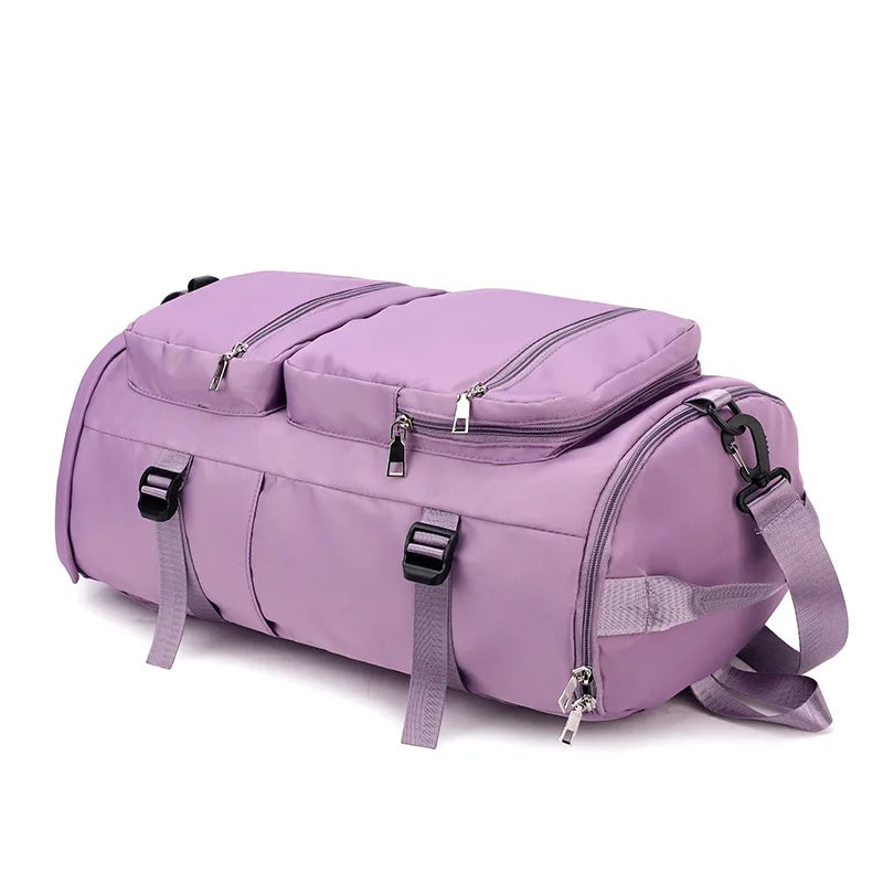 Large Capacity Women Outdoor Travel Shoulder Backpack Sports Yoga Luggage Bag