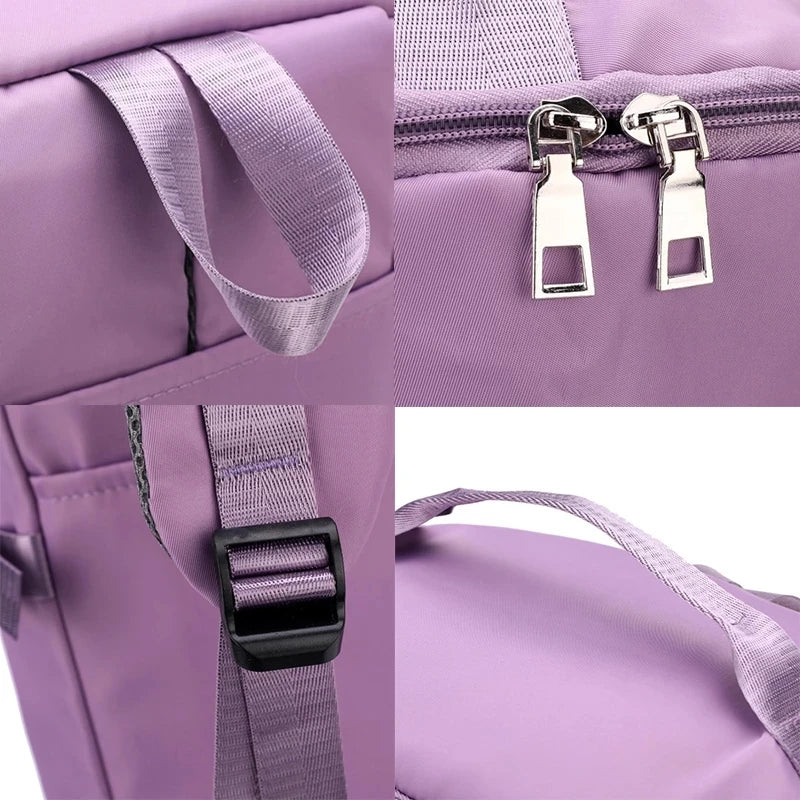 Large Capacity Women Outdoor Travel Shoulder Backpack Sports Yoga Luggage Bag