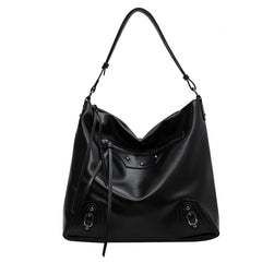 Large Capacity Women Pu Leather Handbags Tote Bags High Ladies Big Shoulder Mess