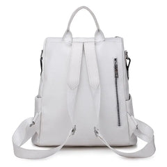 Large Capacity Women School Bags PU Ladies Backpacks