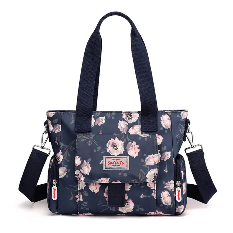 Women Shoulder Bags Floral Top-Handle Crossbody Tote Shopping Bag