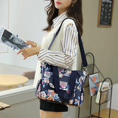 Women Shoulder Bags Floral Top-Handle Crossbody Tote Shopping Bag