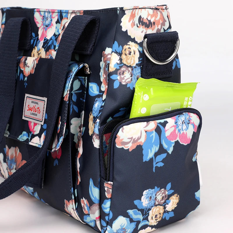 Women Shoulder Bags Floral Top-Handle Crossbody Tote Shopping Bag