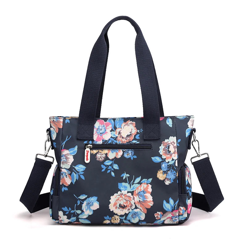 Women Shoulder Bags Floral Top-Handle Crossbody Tote Shopping Bag