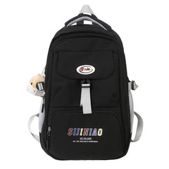Large Capacity Women's Backpack Plaid School Bag Anti Theft Rucksack