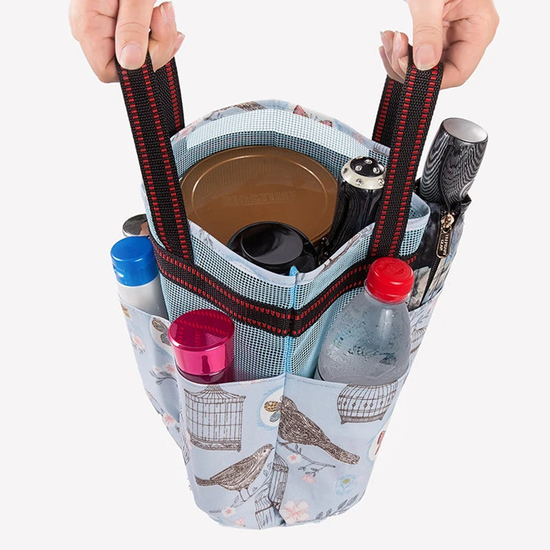 Portable Large-Capacity Women's Cosmetic Bag Waterproof Wash Storage