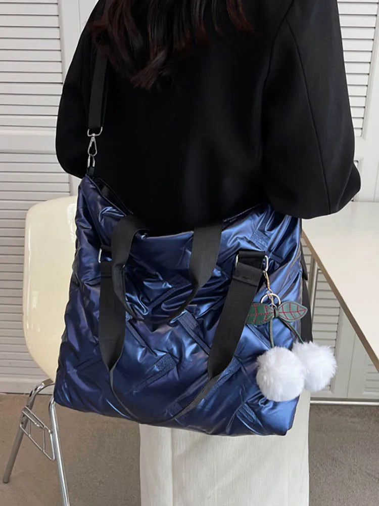 Women's Large Capacity Cotton Shoulder Bag