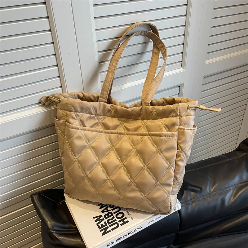 Large Capacity Women's Handbag Tote Bag Autumn Winter Nylon Shoulder Bags