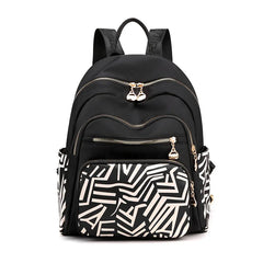 Large Capacity Women's Nylon Print Backpack Shoulder Tote Handbags