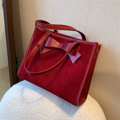 Large Capacity Women's One Shoulder Bag PU Leather Casual Ladies Handbag
