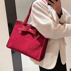 Large Capacity Women's One Shoulder Bag PU Leather Casual Ladies Handbag