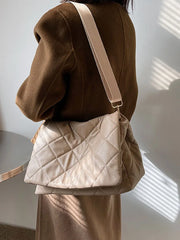 Women's Large Capacity Shoulder Bag Soft Pu Leather Handbags