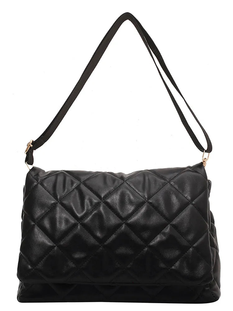 Women's Large Capacity Shoulder Bag Soft Pu Leather Handbags