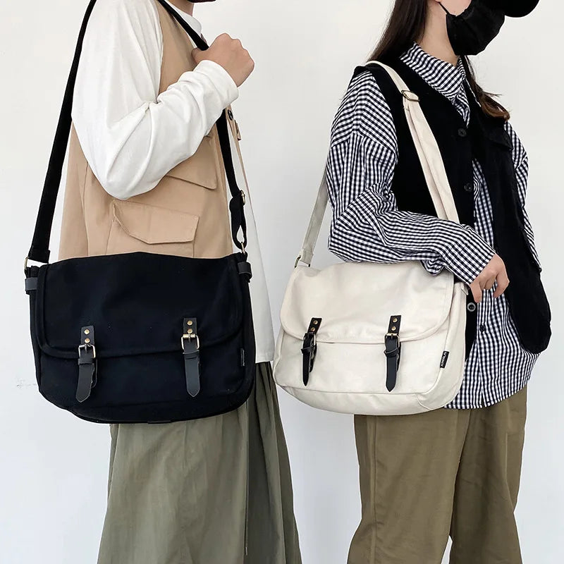 Large Capacity Women's Shoulder Bags Casual Handbag Canvas Tote Messenger