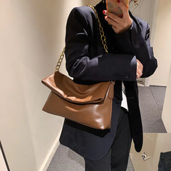 Chain Tote Bags Solid Casual Women's Bag Handbags