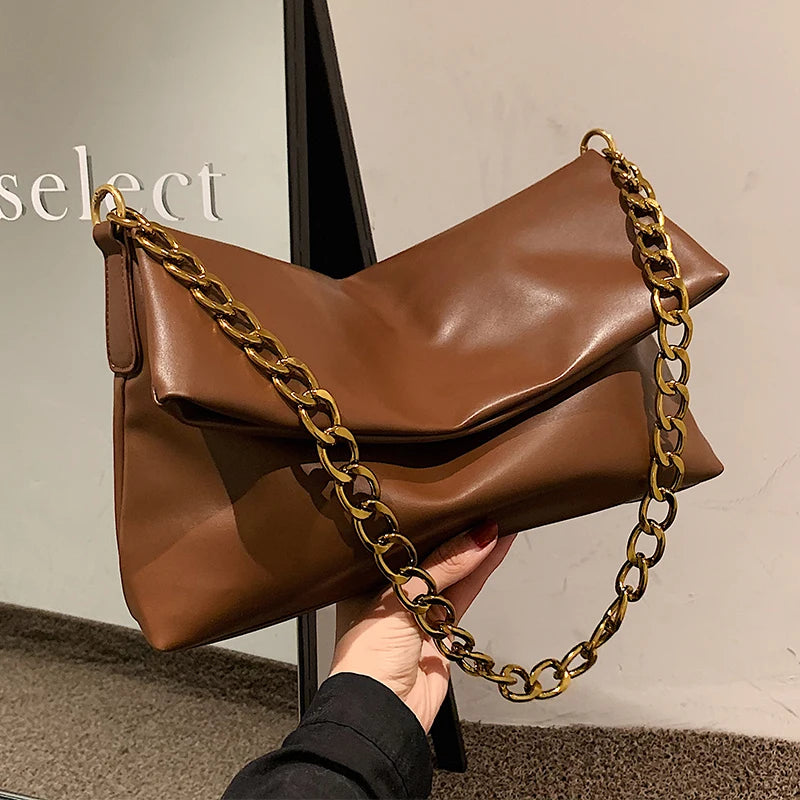 Chain Tote Bags Solid Casual Women's Bag Handbags