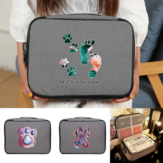 Large Document Storage Tote File Lockbox Folder Passport Holder Password Lock