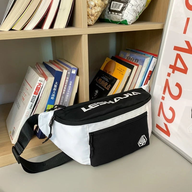 Large Nylon Chest Bag Waterproof Fanny Pack Hip Bags