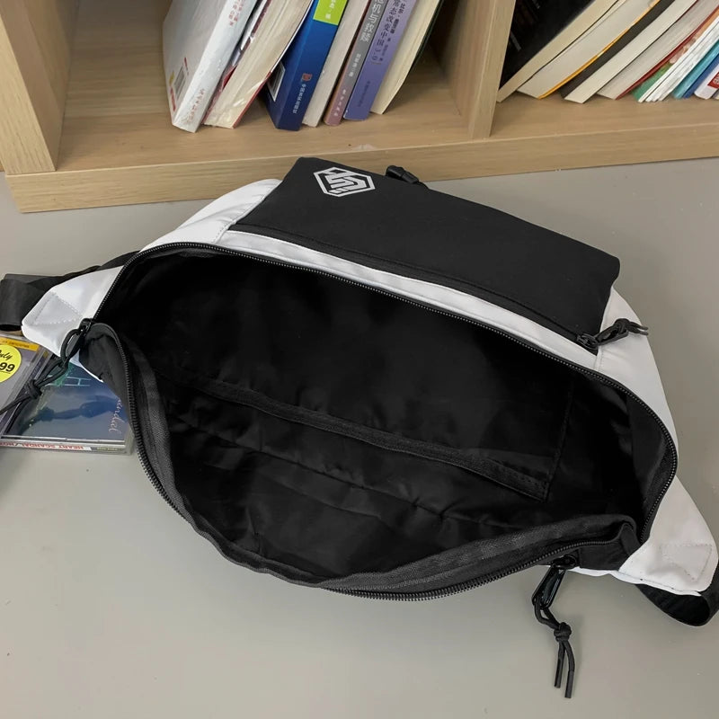 Large Nylon Chest Bag Waterproof Fanny Pack Hip Bags