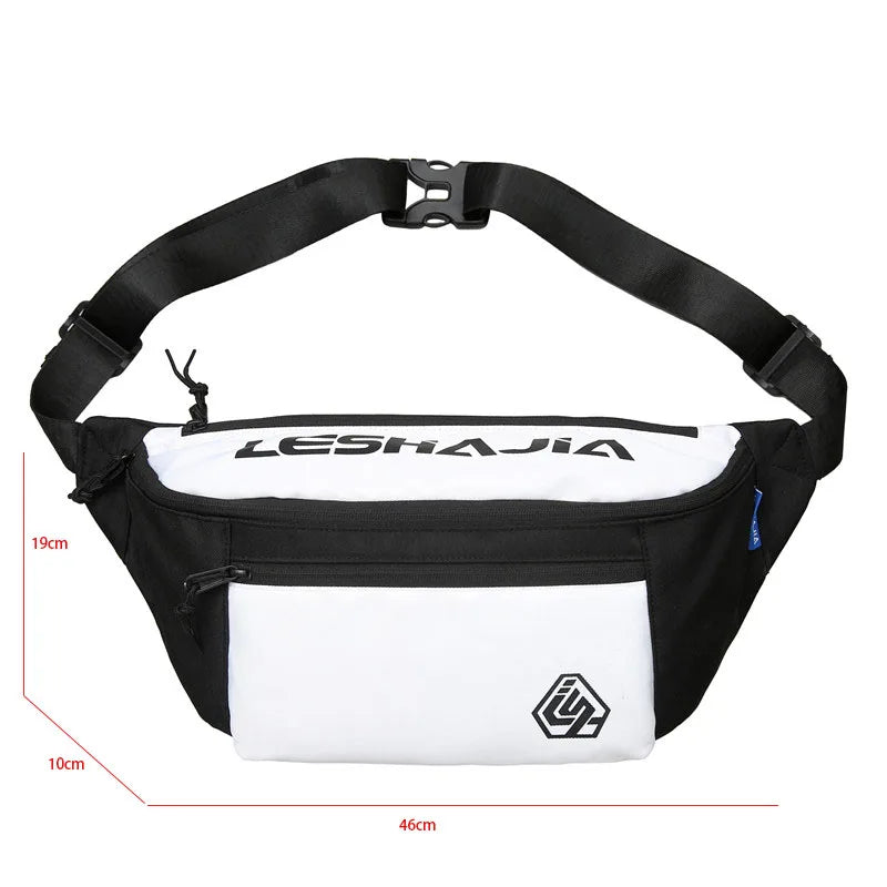 Large Nylon Chest Bag Waterproof Fanny Pack Hip Bags