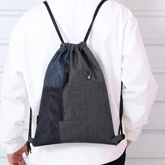 Large Portable Women Drawstring Backpack Gym Drawstring Bag
