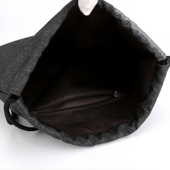 Large Portable Women Drawstring Backpack Gym Drawstring Bag