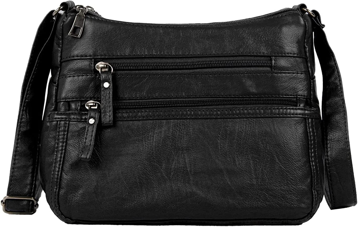 Vintage Soft Leather Crossbody Shoulder Bag for Women