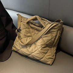 Large Capacity Winter Shoulder Bag for Women