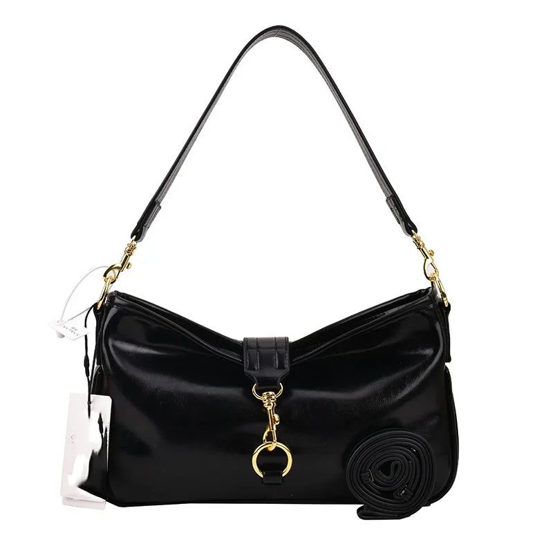 Vintage Soft Leather Crossbody Bag for Women