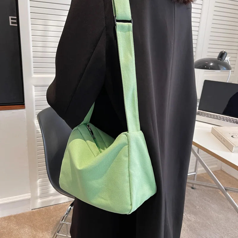 Large-capacity Women's Canvas Messenger Tote Handbag