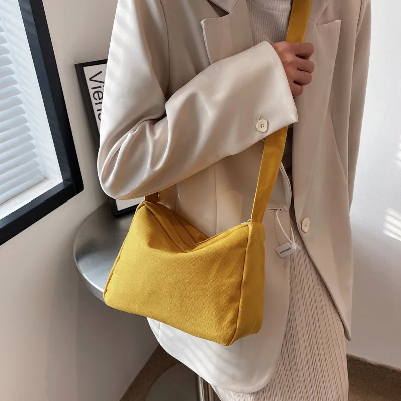 Large-capacity Women's Canvas Messenger Tote Handbag