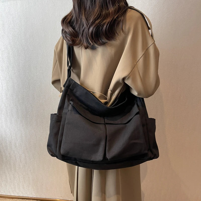 Canvas Crossbody Bag Women's Shoulder Messenger Bag Large Handbag SG892