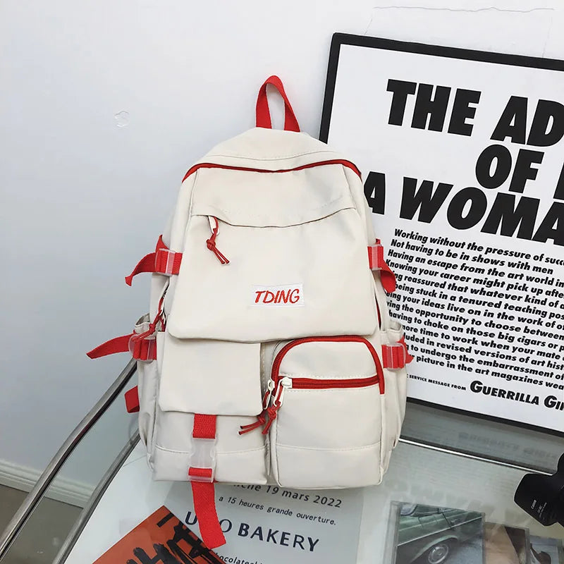 Large Women Multi-Pocket Backpack for School Laptop Book