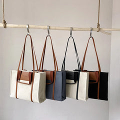 Large-capacity Portable Tote Bags for Women Shoulder Canvas Shopping Travel