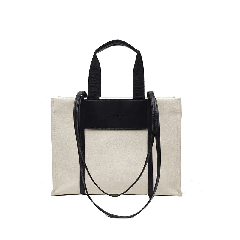 Large-capacity Portable Tote Bags for Women Shoulder Canvas Shopping Travel