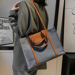 Large-capacity Portable Tote Bags for Women Shoulder Canvas Shopping Travel