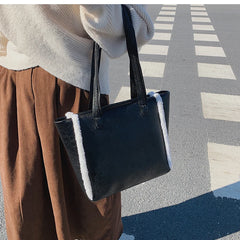Big Capacity Tote Bag for Women Fall Winter Commuter Shoulder Bag