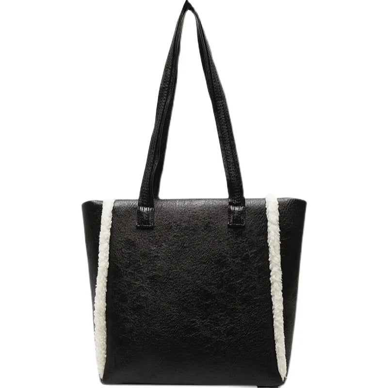 Big Capacity Tote Bag for Women Fall Winter Commuter Shoulder Bag