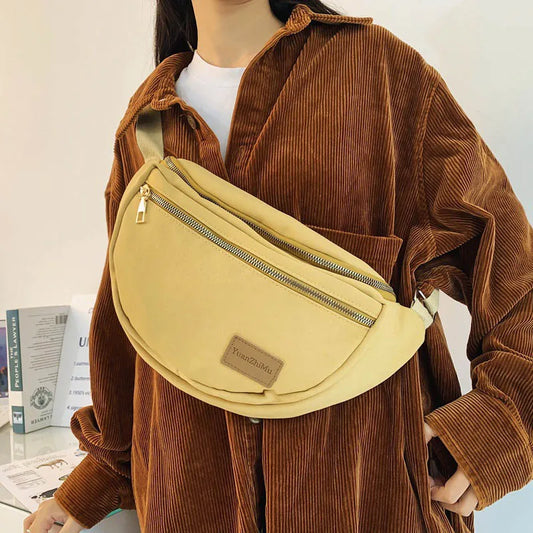 Unisex Waist Bag Casual Fanny Pack Nylon Banana Bags