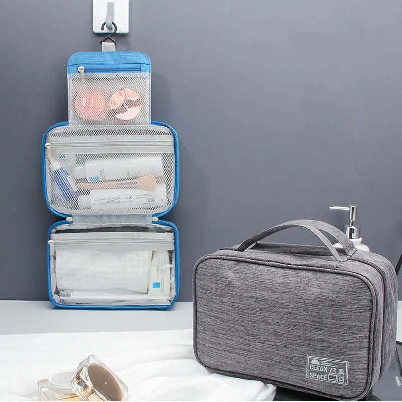 Large-Capacity Wash Cosmetic Bag Travel Makeup Storage Handbag