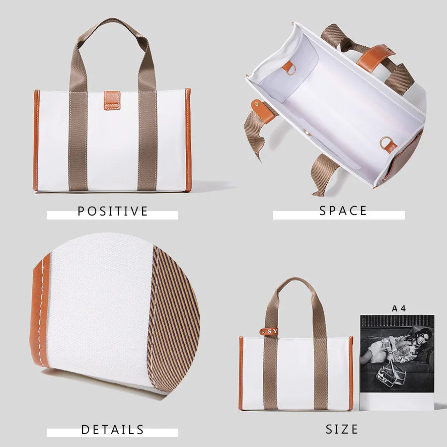 Stylish Large Canvas Tote Bag for Women
