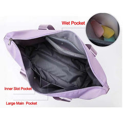 Large Capacity Foldable Travel Bag Gym Shoulder Handbag Yoga